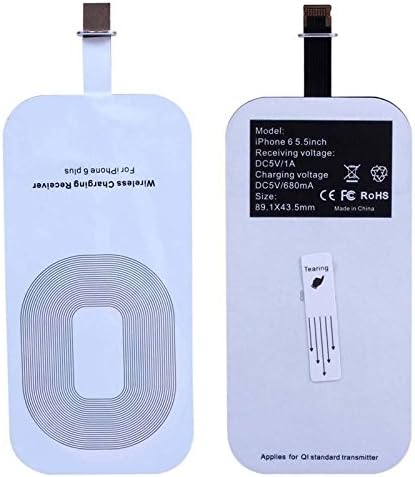 SBXDIO Qi Standard Wireless Charger Charging Receiver Card for 5.5" iPhone 6 Plus UP