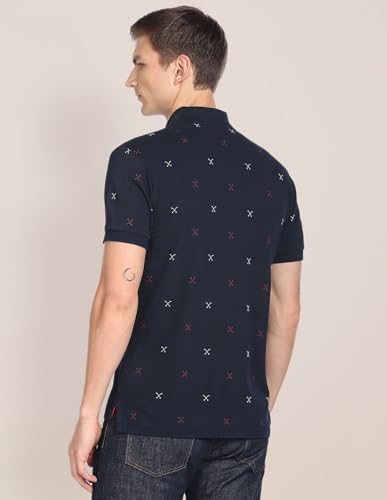 Image of U.S. Polo ASSN. Solid Slim Fit Polo T Shirts for Men - 100% Cotton, Half Sleeves Mens Tshirt