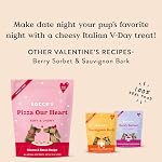 Bocce’s Bakery Pizza Our Heart Treats for Dogs, Wheat-Free Everyday Dog Treats, Made with Real Ingredients, Baked in The USA, All-Natural Soft & Chewy Cookies, Cheese & Bacon, 6 oz
