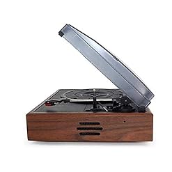 Tourne-Disque Vintage, Tourne-Disque Bluetooth, Double Haut-parleurs stéréo intégrés, Tourne-Disque à entraînement par Courroie à 3 Vitesses, Tourne-Disque avec - Les Beatles, Paul McCartney, John Lennon, RIngo Starr, George Harrison Tourne-Disque Vintage, Tourne-Disque Bluetooth, Double Haut-parleurs stéréo intégrés, Tourne-Disque à entraînement par Courroie à 3 Vitesses, Tourne-Disque avec – Image 2