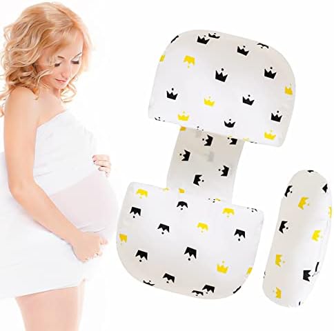 Loveishere Pregnancy Pillow for Pregnant Women,Maternity Pillow, Wedge Soft Pregnancy Body Pillow Adjustable for Belly, Back, Hips, Legs, Side Sleeping of Pregnant Women