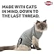 TRIXIE 19528 OP~Body für Katzen, S–M: 32–36 cm, grau