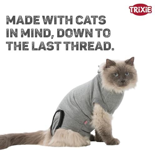 Trixie 19528 OP~Body für Katzen, S–M: 32–36 cm, grau
