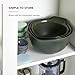 KitchenAid Universal Nesting Plastic Mixing Bowls, Set of 3, 2.5 quart, 3.5 quart, 4.5 quart, Evergreen