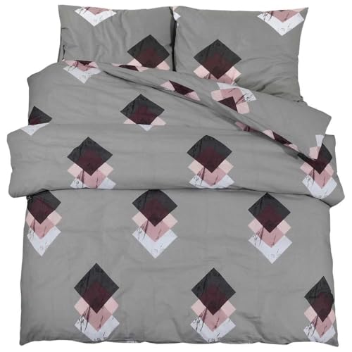 Housse de couette gris 135x200 cm en coton pour une chambre cocooning