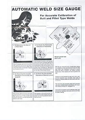 GZTIGWELD Medidor automático de tamanho de solda em aço inoxidável