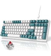 ゲーミングキーボード マウス セット 88キー LEDバックライト USB接続