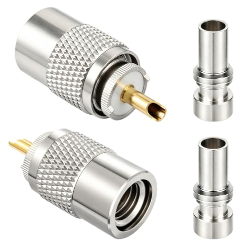 Fiche PL 259 UHF mâle à souder de 50 ohm à faible perte pour antenne radio Ham