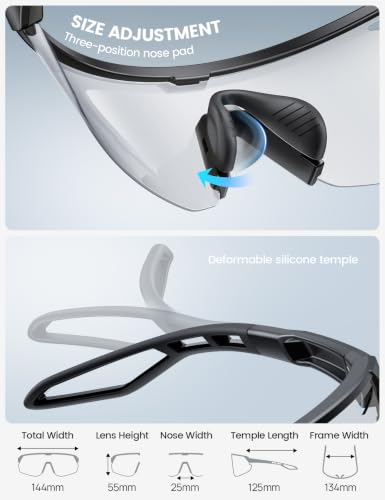 Image of Lamicall 24g Polarized Sports Sunglasses for Men Women - UV400 Protection Sun Glasses for Baseball Running Cycling Fishing