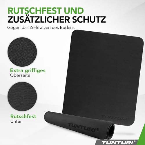 Tunturi Bodenschutzmatte für Stepper - Mini Bike - Beintrainer - Geräusche und Schall dämpfend - Anti-Rutsch