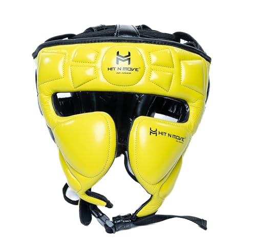 Image of HIT N MOVE Air Armor Precision Boxing Headgear - Lightweight & Protective Headgear for Men and Women in MMA, Kickboxing, Muay Thai, Training & Sparring and Combat