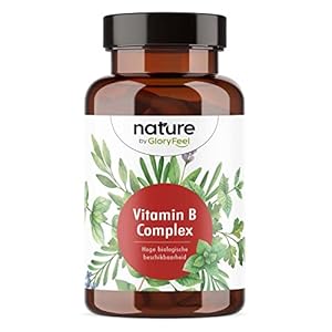 Vitamine B-complex in Bioactieve Vorm, 200 Veganistische Capsules, Hooggedoseerd Vitamine B-complex, B-vitamines tegen…