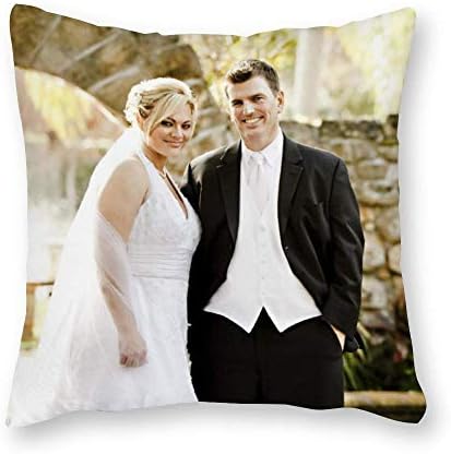 HOSTECCO Sublimation Pillow Cases White Blank Cushion Covers for DIY Heat Press Printing Plain Throw Pillow Covers with Invisible Zippers, 40x40 cm, 6 Pack
