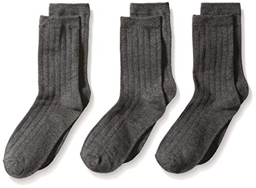 Image of Jefferies Socks Boys 8-20 Rib Crew Socks 3 Pair Pack