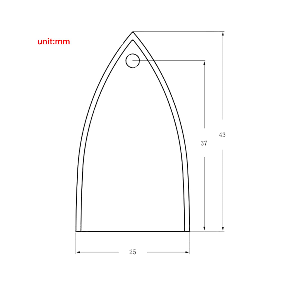 Alnicov 2 Pcs Black Triangular 1 Hole Electric Guitar Truss Rod Cover Neck Headstock Adjustment Cap - Image 3