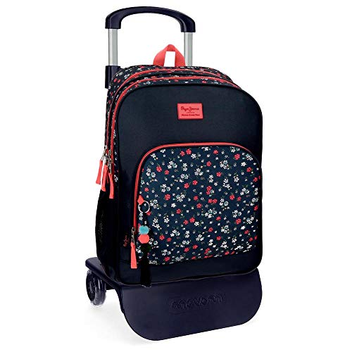 Pepe Jeans Jareth Mochila 45 cm doble cremallera con carro