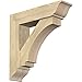 Ekena Millwork BKT0806X32X32IMP01RDF Imperial Traditional Rough Sawn Bracket w/Offset Brace, Douglas Fir