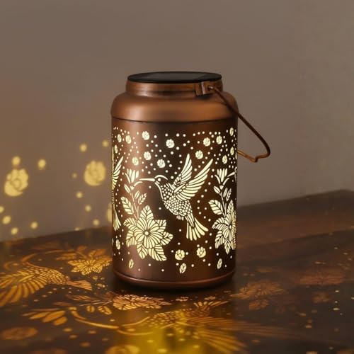 Solar Lantern Outdoor Hummingbird Decorative Solar Lights Waterpr...