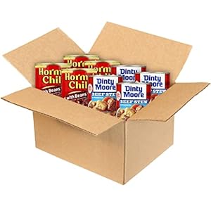 Hormel Chili With Bean & DINTY MOORE Beef Stew Variety Pack, 15 oz. cans (8-pack)