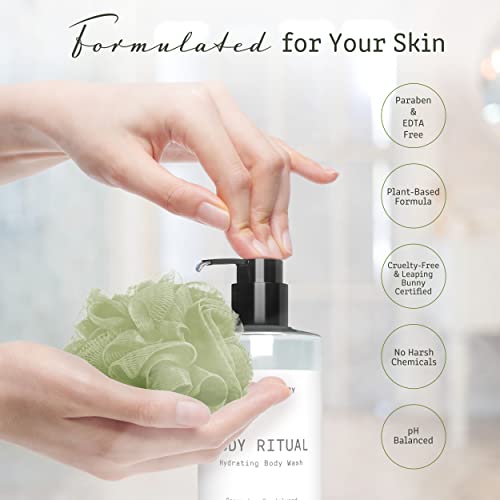 Muse Bath Apothecary Body Ritual Hydrating Body Wash - Coconut Sandalwood Body Wash For Women & Men - Essential Oil Infused Aromatherapy Body Wash Women - Natural Body Wash For Women - 32 Ounce, 2 Pack #TOP3