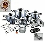 A.M.C. Non-Stick Induction Stainless Steel Cookware Set 23 Pieces