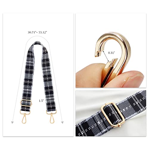 Image of TANOSII Wide Purse Strap Adjustable Replacement Shoulder Crossbody Strap Handbag Strap