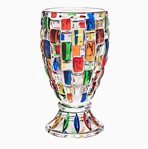 KNC Hand Painted Stained Glass Whiskey Tumblers