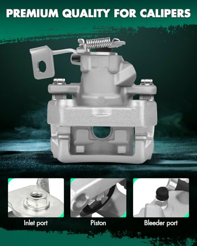Image of SCITOO Rear Left Brake Caliper With Bracket 19B6287 Compatible For Toyota Prius 2010-2015 For Toyota Prius Plug-In 2012-2015
