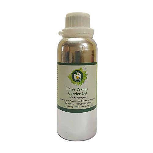 R V Essential Pure Peanut Carrier Oil 1250ml (42oz)- Arachis Hypogeae (100% Pure and Natural Cold Pressed)