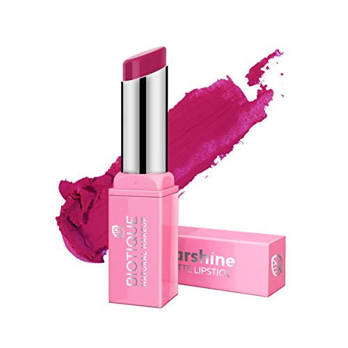 Image of Biotique Natural Makeup Starshine Matte Lipstick, Rebel Rose, 3g