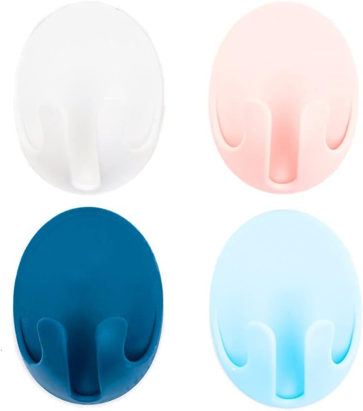 贈り物 合計 4 カラー 4色 ブルー ホワイト ピンク スカイブルー ク 壁掛け フック 壁傷つけないフック カレンダーフック ふっく カレンダー 壁掛け用フック 外壁用フック 壁かけフック 穴をあけない 粘着フック 強力 Sungaipenuhkota Go Id