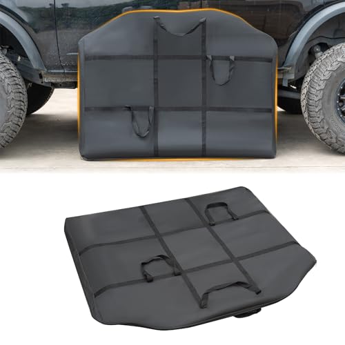 Freedom Panel Rear Hard Top Storage Bag with Handle Compatible with 2021-2025 Ford Bronco 2&4 Door Heavy Duty 600D Oxford Fabric Car Top Panel Protector Bag Rear Roof Panel Carrying Case Black