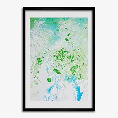 Cadre photo en bois 50x70 cm Tulup avec affiche de peinture moderne et tableau abstrait