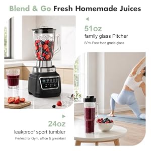 HoninJoy 14-in-1 Food Processor Blender Combo, All-in-One Kitchen Blender — photo 2 of 6