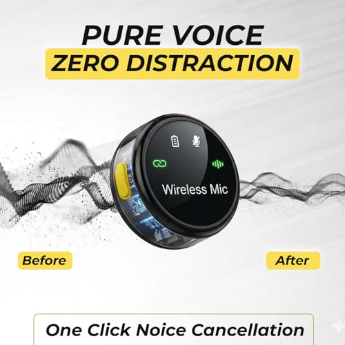 Image of EMBOX Mic Wireless with Type-C & Lightning, Wireless Dual Mic for YouTube Recording, 2.4GHz Wireless Microphone with Noise Cancellation, 20m Range, 6H Battery, Magnetic Clip (S3)