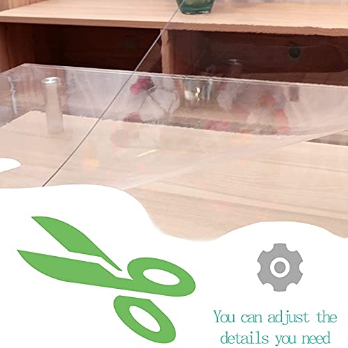 YQJ Tovaglia Plastificata Trasparente,Copertura