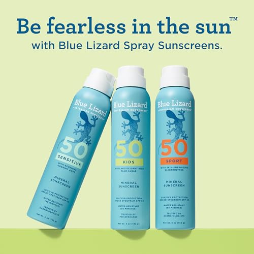 Blue Lizard Kids Mineral Sunscreen Spray SPF 50+, Brand, Broad-Spectrum UVA/UVB Protection, Water-Resistant, Zinc Oxide Formula, 5 fl oz - image 8