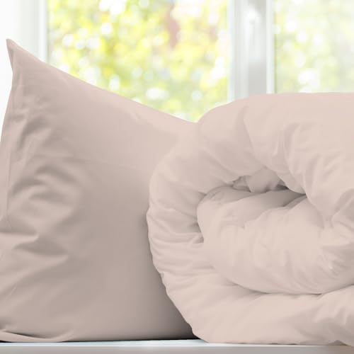 Purity Home 100% Cotton Blush King Size Duvet Cover Set 230x220 cm, 400 Thread Count Long Staple Cotton Sateen Weave - Image 4