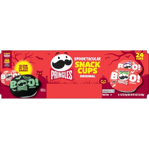 Pringles Potato Crisps Chips, Halloween Snacks, Trick or Treat, Snack Stacks, Original, 16oz Box (24 Cups) - image 8