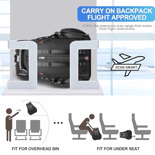 Image of BANGE Backpack with USB Charging Port (1901 Black)
