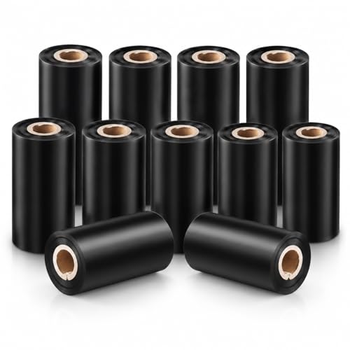 Ruban transfert thermique résine 100x300 consommable imprimante TSC GoDex et Zebra GK420T