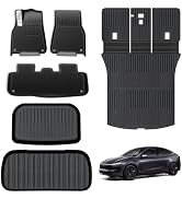TOPABYTE Tapis de Sol + Coffre pour Tesla Model Y Juniper 2025 2026 Doublure de Toutes Saisons, T...