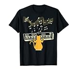 ¿Eres un amante de los gatitos, mascotas y animales? ¿También eres amante de la música o estudiante, pianista, músico, compositor o cantante? Bueno, este bonito instrumento de piano con clave de nota musical es para ti