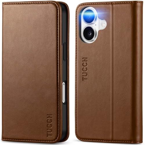 Housse iPhone 16 portefeuille fentes cartes et étui protection intégrale 6,1 pouces