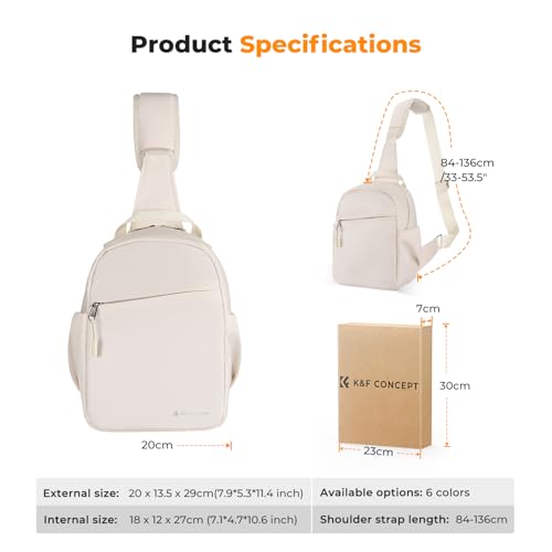 Funda Camara K&F CONCEPT y bandoleras para cámaras réflex con bolsillo interior 6