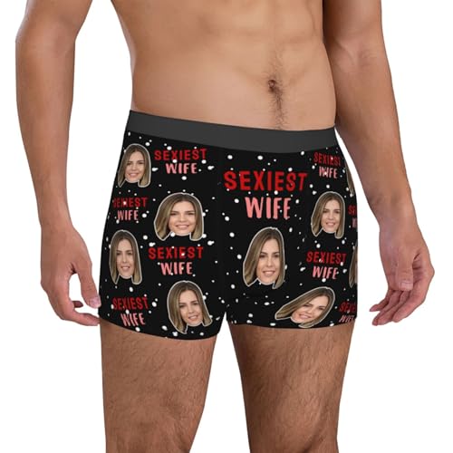 Custom Boxers For Men with Face Personalized Funny Underwear with Photo Gifts for Husband Boyfriend Father3