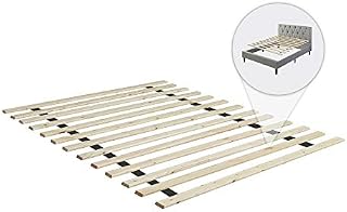 Continental Matress 1.5-Inch Standard Mattress Support Wooden Bunkie Board/Slats, Twin, Beige