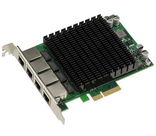 Ya en mundofriki.es: KALEA-INFORMATIQUE Tarjeta de Red PCIe x4 Industrial de 4 Puertos RJ45 LAN GIGABIT ETHERNET 10 100 1000 con chipset Quad Intel I82574 y Puente PLX PEX8608 20 Gbps