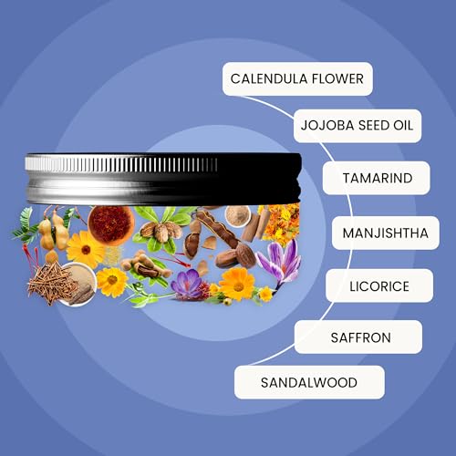 Image of WildOak Night Cream With Vitamin A for Anti-Aging, Fine Lines & Wrinkles | Dark Spots, & Blemishes | Glowing Skin | 6x Power of Saffron, Sandalwood, Licorice, Tamarind Seed, Calendula & Jojoba | 50gm