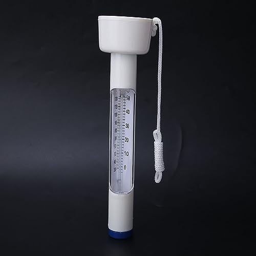 Aumotop PP Swimming Pool Thermometer Durable Lightweight Compact 0-50℃ for Bath Spa Fish Pond (White)